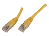 UTP CAT5e 0,5m kabel geel RJ45-RJ45 straight