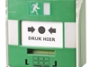 Groene handmelder met 3 wisselcontacten en buzzer