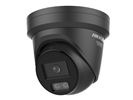 Hikvision 4MP SmartHybrid ColorVu Turret 2.8mm/mic/Strobe BLACK